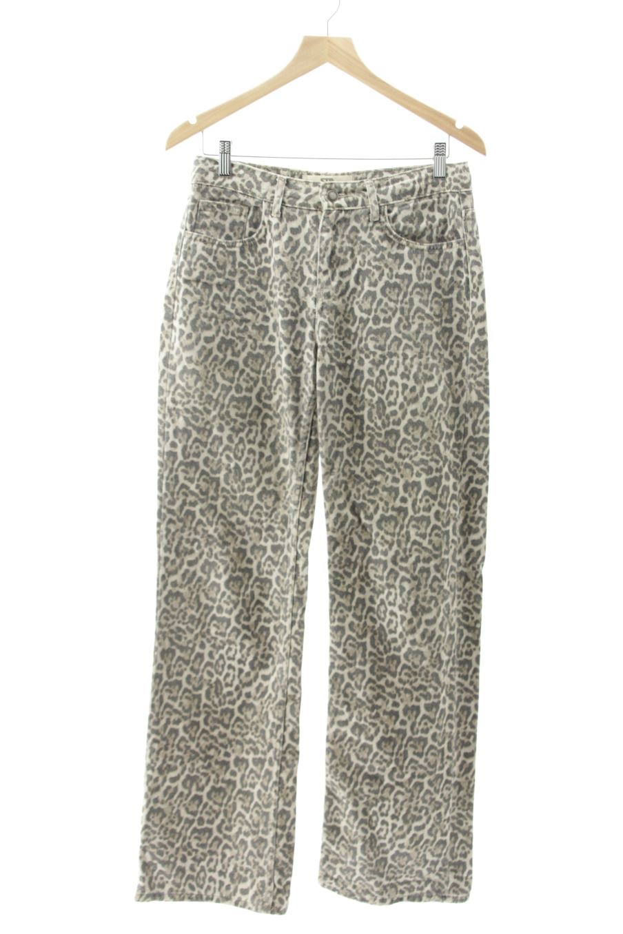 Jeans Stradivarius de la taille 38, de couleur animal print