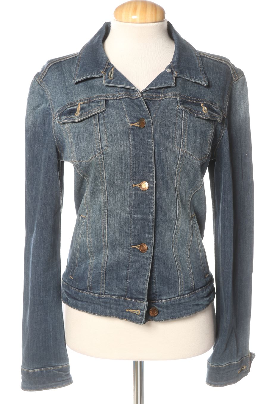 Blouson Mango de la taille S, de couleur bleu de denim