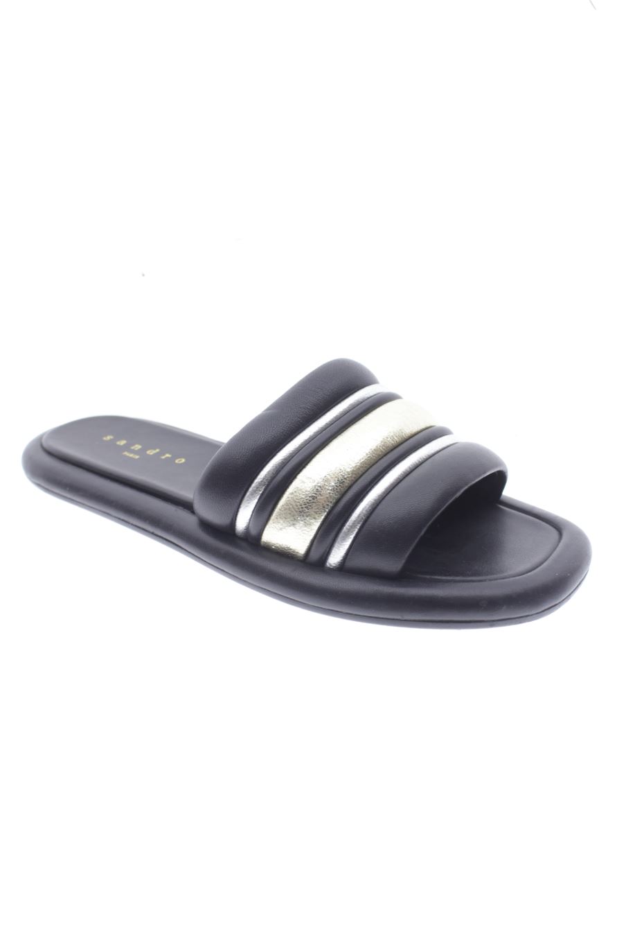 Sandalias planas de Sandro de la talla 36, de color negro de