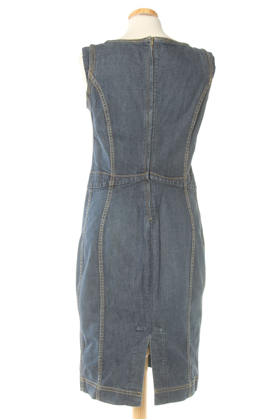 Einfaches Kleid von Dolce & Gabbana Größe 46, Farbe Blau, aus Jeanskleidung für
