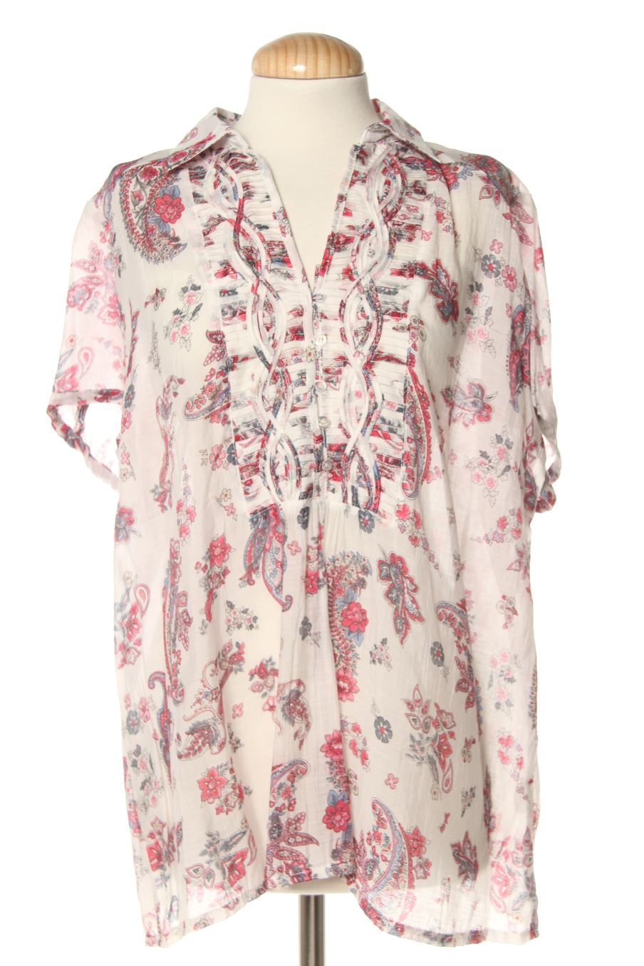 Blouse à manches courtes NYMPHAEA ALBA de la taille M, de couleur imprimés