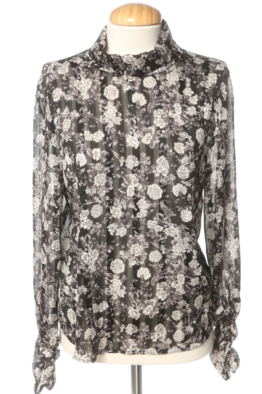 Blusa de manga larga de Zara de la talla S, de color flores