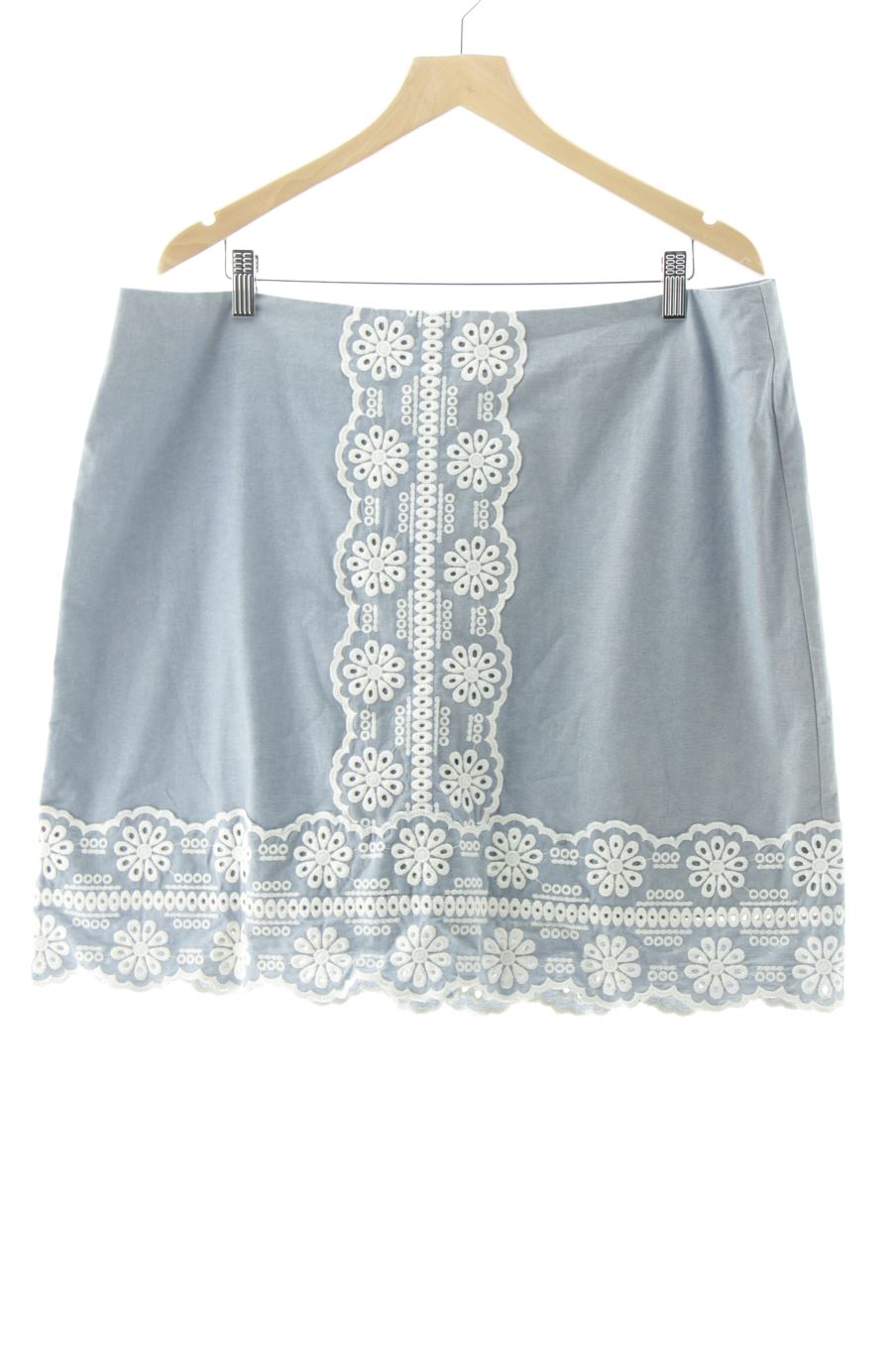 Aufwändiger Rock von Boden Größe 50, Farbe Blau, für