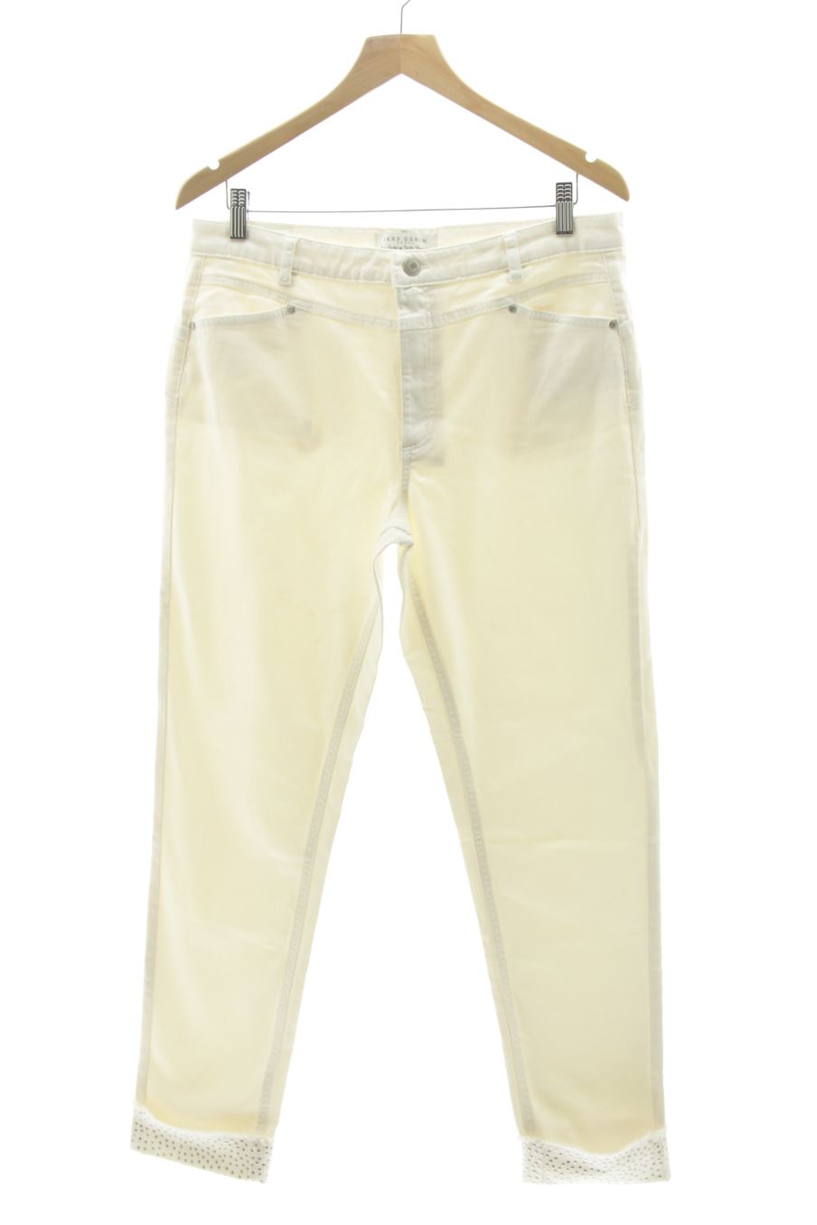 Jeans Ikks de la taille 44, de couleur blanc de denim