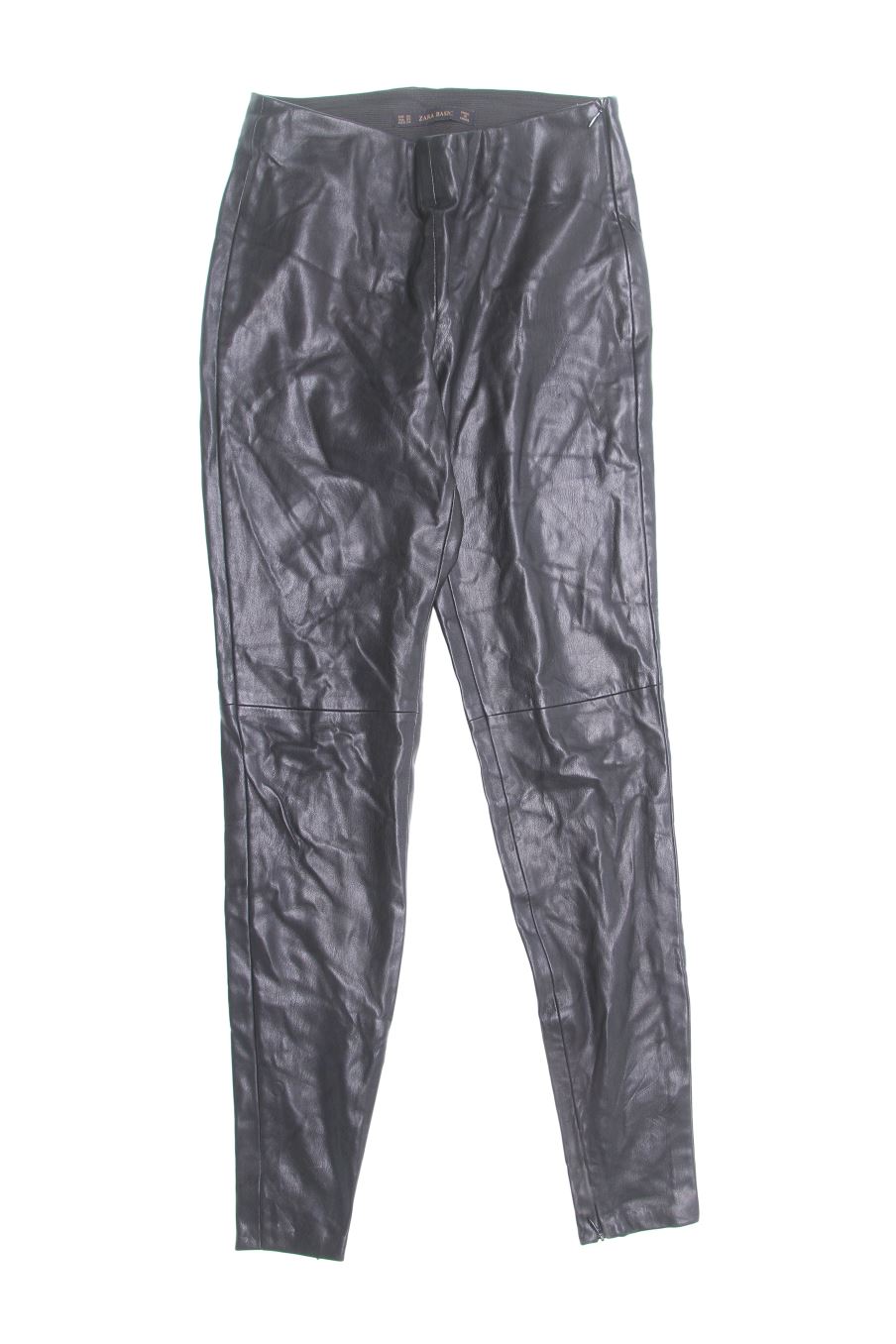 Pantalones de Zara de la talla XS, de color negro de sintético