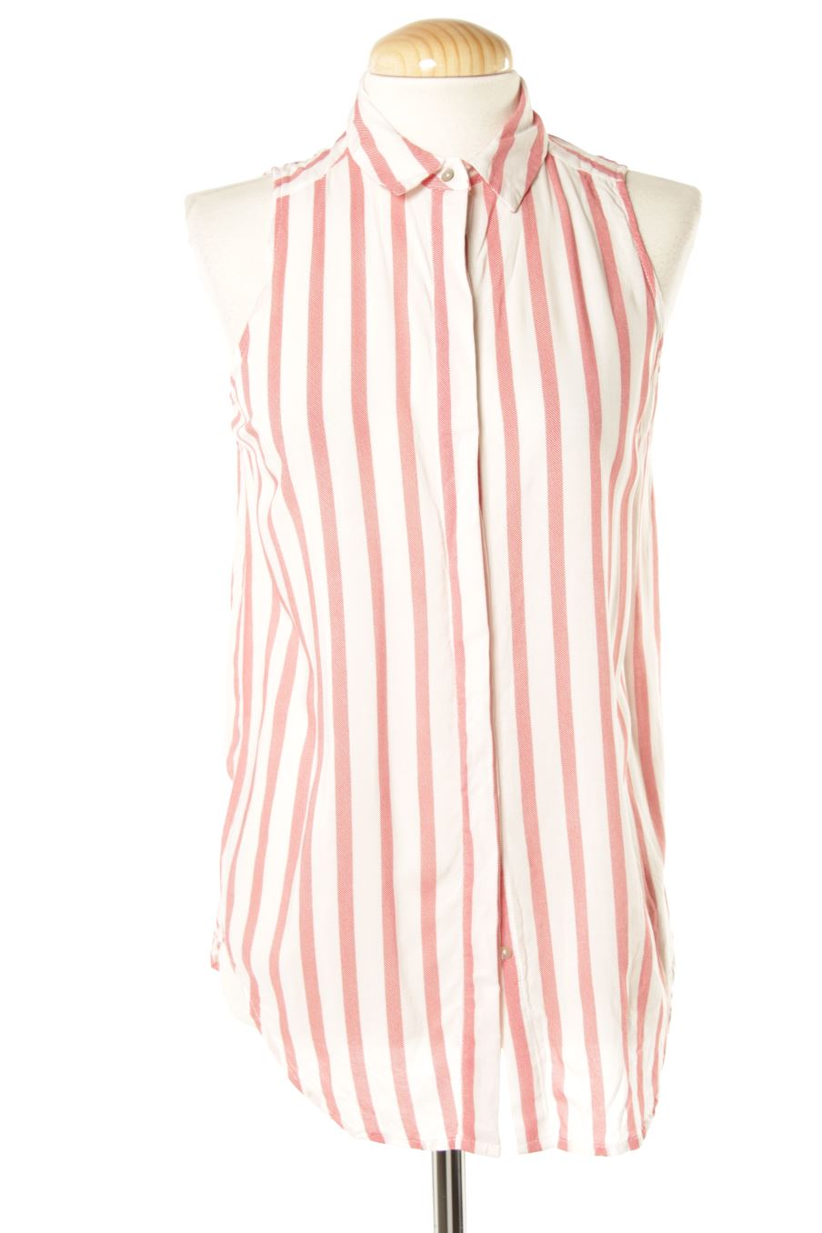 Camisa sin mangas de Stradivarius de la talla S, de color rayas