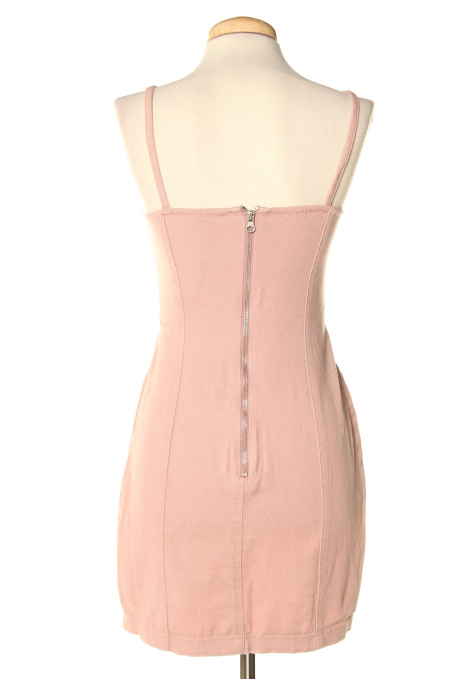 Robe casual H&M de la taille 38, de couleur rose de denim
