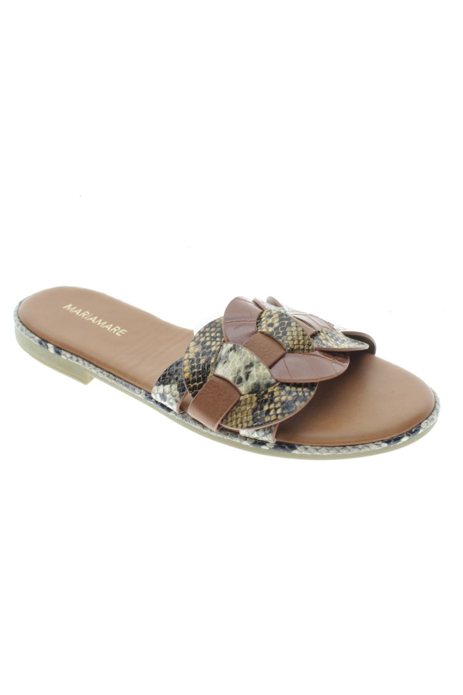 Sandalias planas de MariaMare de la talla 37, de color marrón de