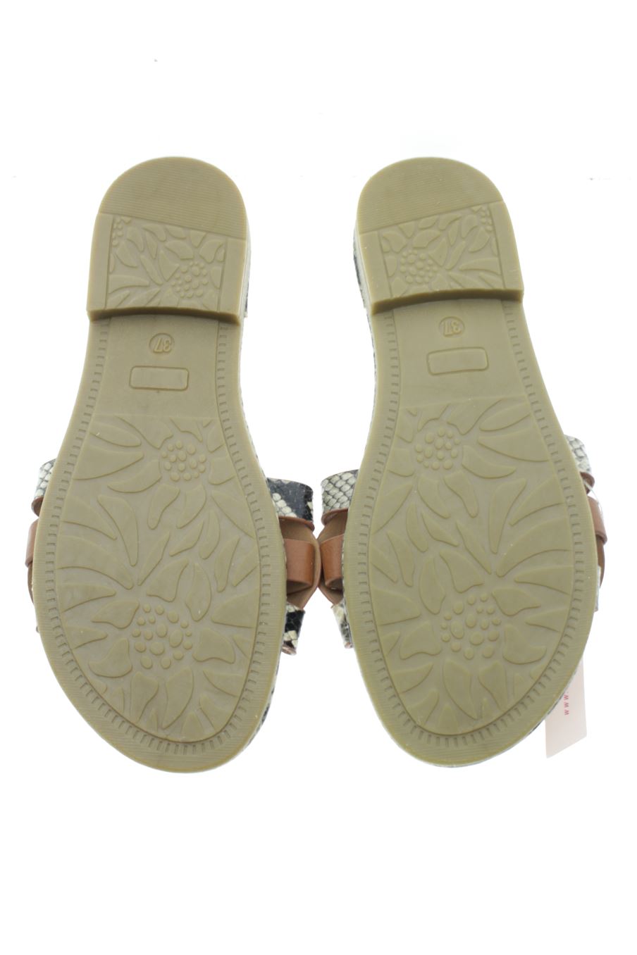 Sandalias planas de MariaMare de la talla 37, de color marrón de