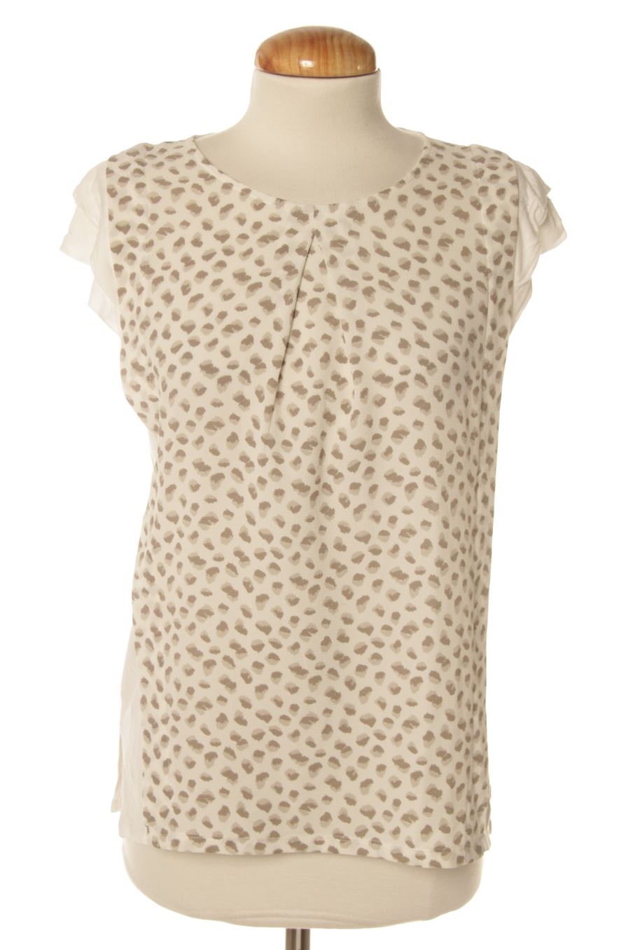 Kurzärmelige Bluse von Cortefiel Größe S, Farbe Weiss, für