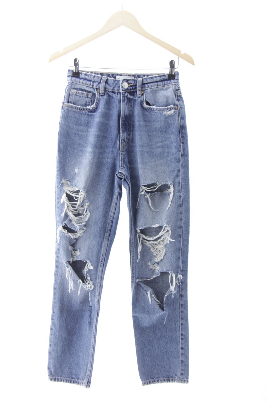 Vaquero de Zara de la talla 34, de color azul de ropa vaquera