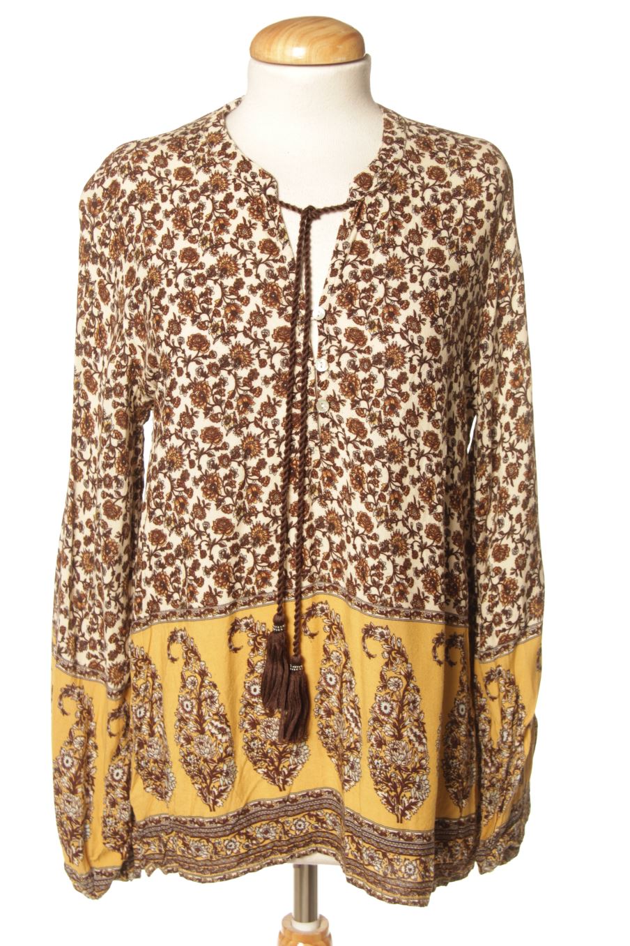 Blouse à manches longues Venca de la taille M, de couleur imprimés