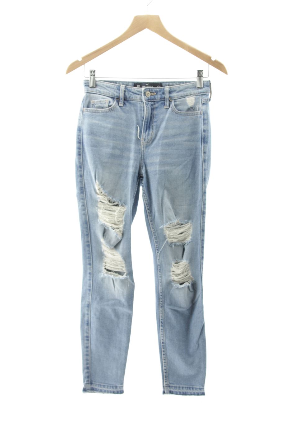 Jeans Hollister de la taille 34, de couleur bleu