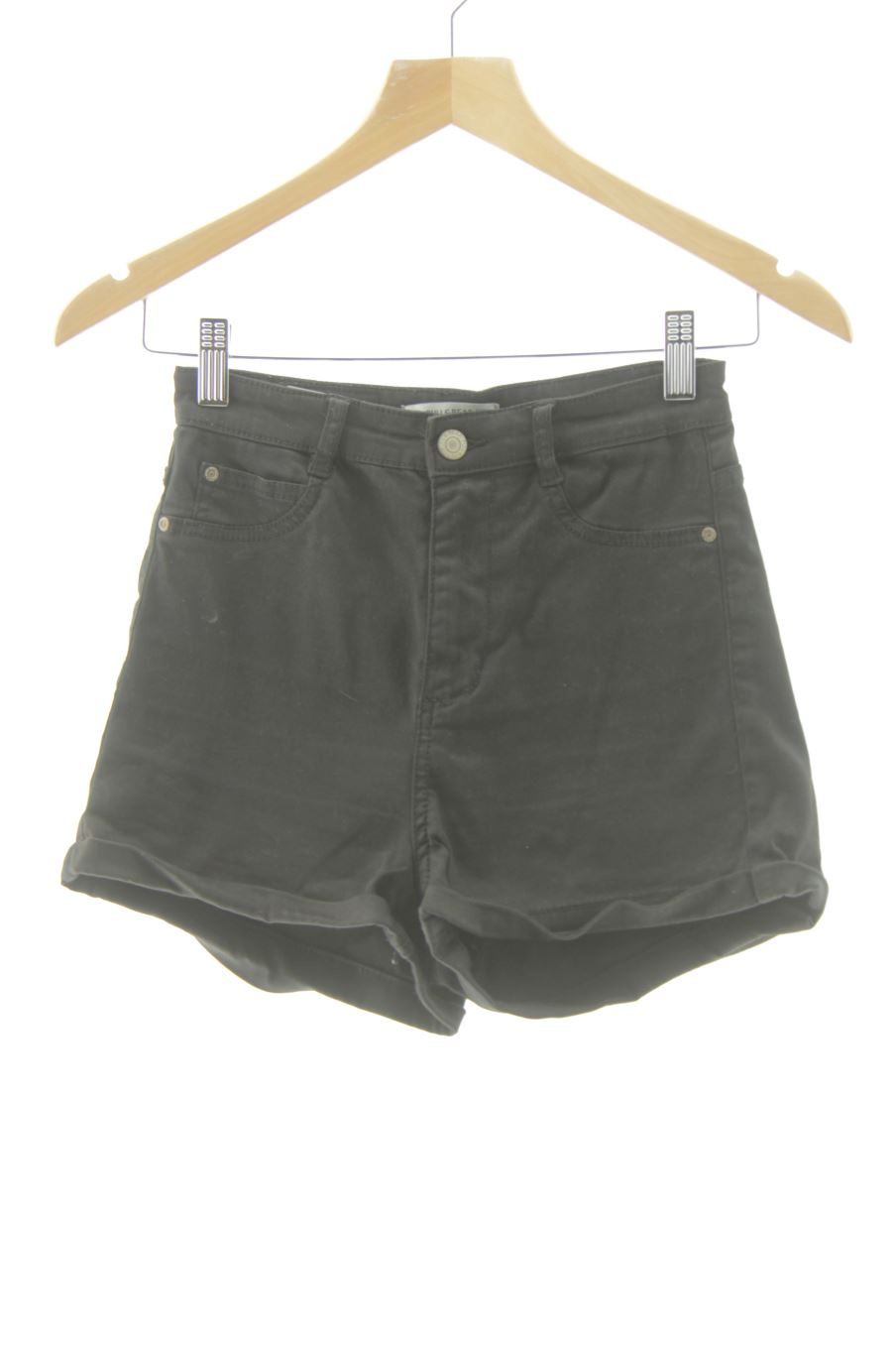 Kurze Hose von Pull & Bear Größe 32, Farbe Schwarz, aus Jeanskleidung für