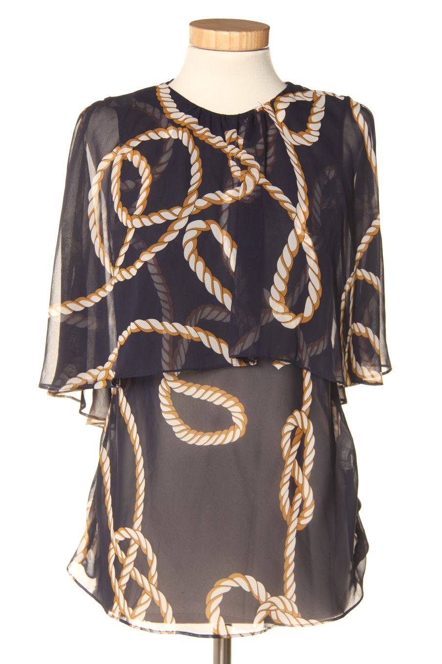 Blusa de manga corta de Zara de la talla XS, de color estampado
