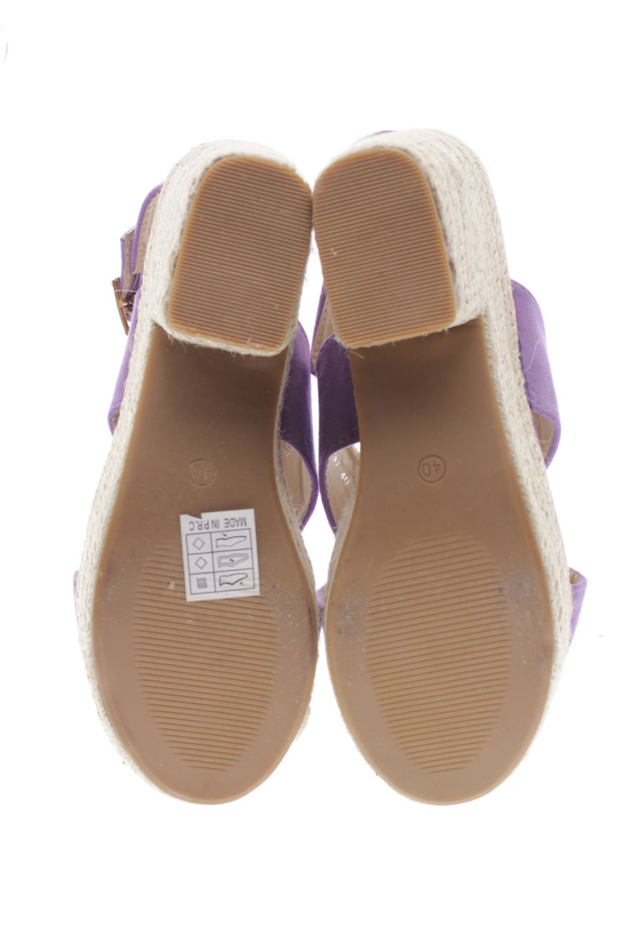 Sandalias tacon de H&D de la talla 40, de color morado de