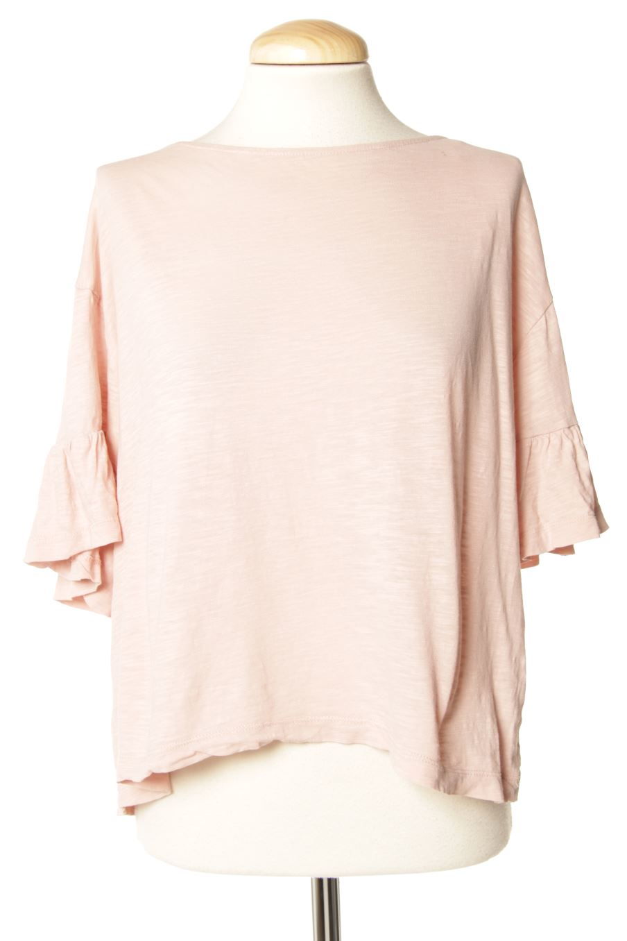 T-shirt Zara de la taille L, de couleur rose