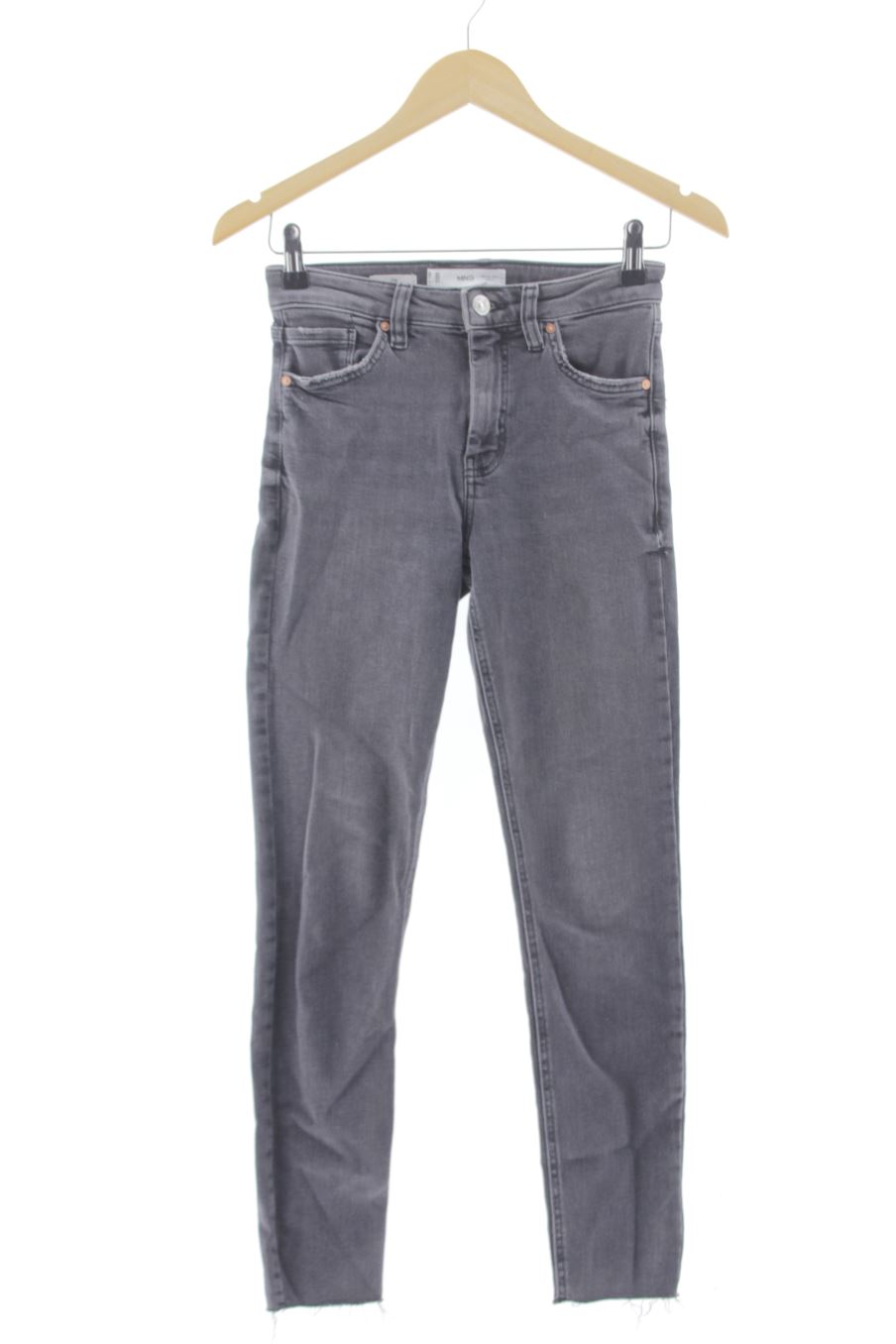 Vaquero de Mango de la talla 32, de color negro de ropa vaquera