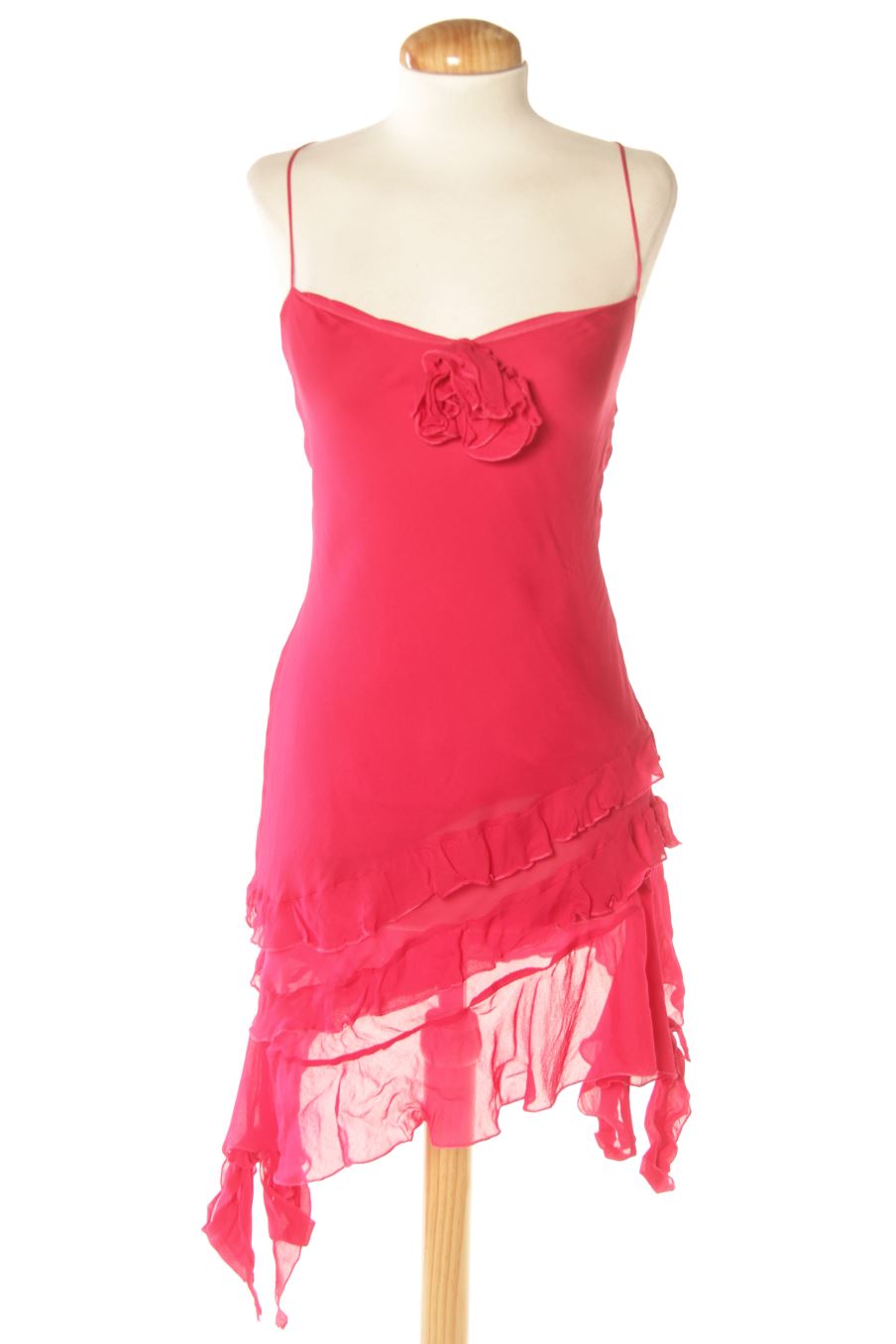 Vestido elegante de Zara de la talla XS, de color rosa