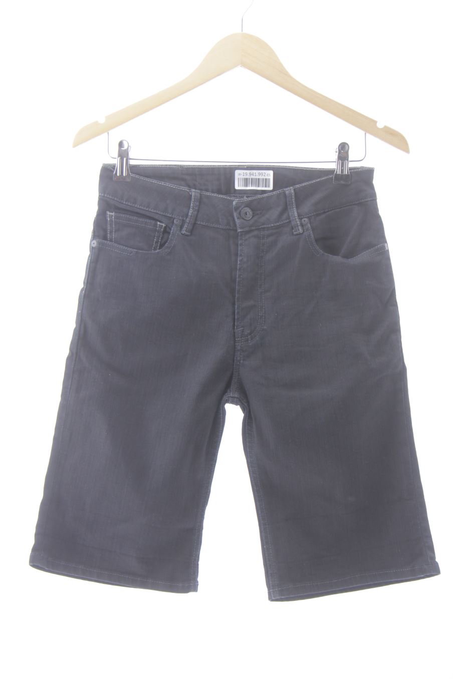 Shorts Le temps des cerises de la taille 34, de couleur noir de denim