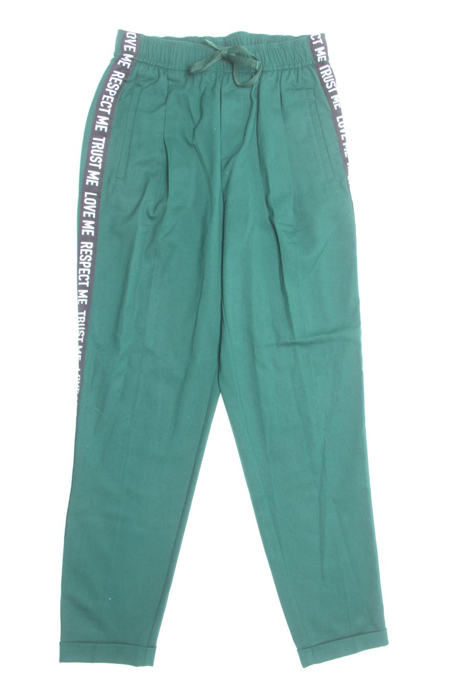 Pantalon Bershka de la taille S, de couleur vert