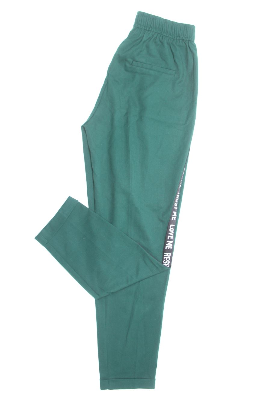 Pantalon Bershka de la taille S, de couleur vert