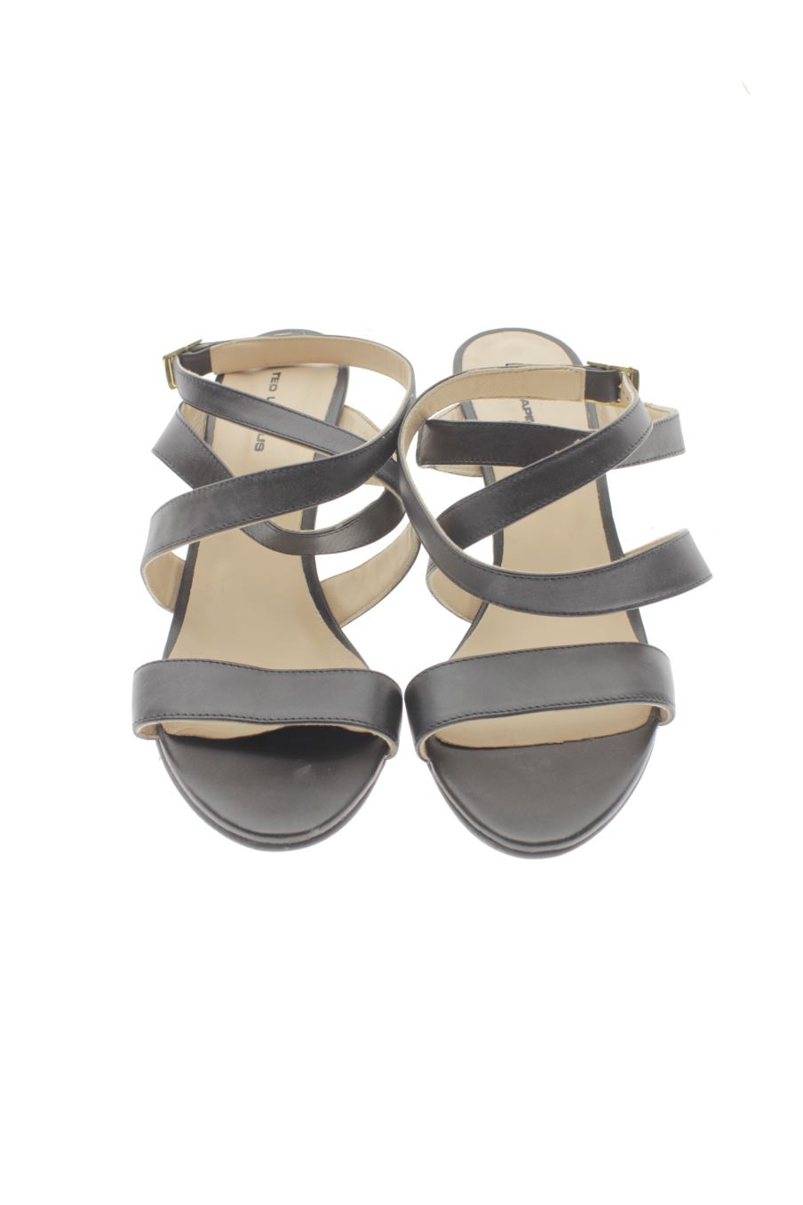Sandalias tacon de Ted Lapidus de la talla 40, de color negro de