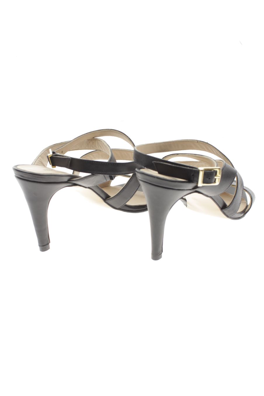 Sandalias tacon de Ted Lapidus de la talla 40, de color negro de