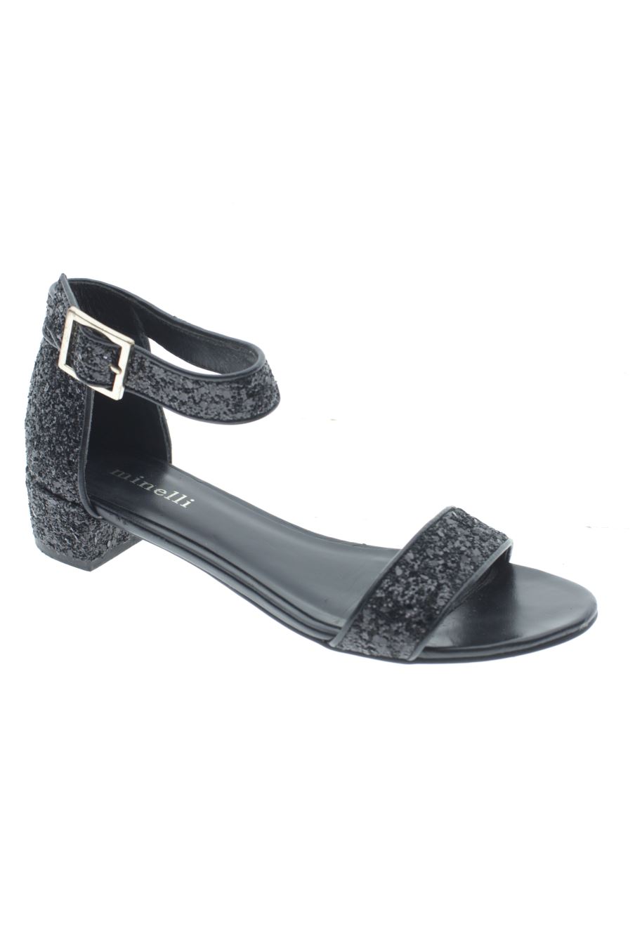 Sandalias planas de Minelli de la talla 37, de color negro de