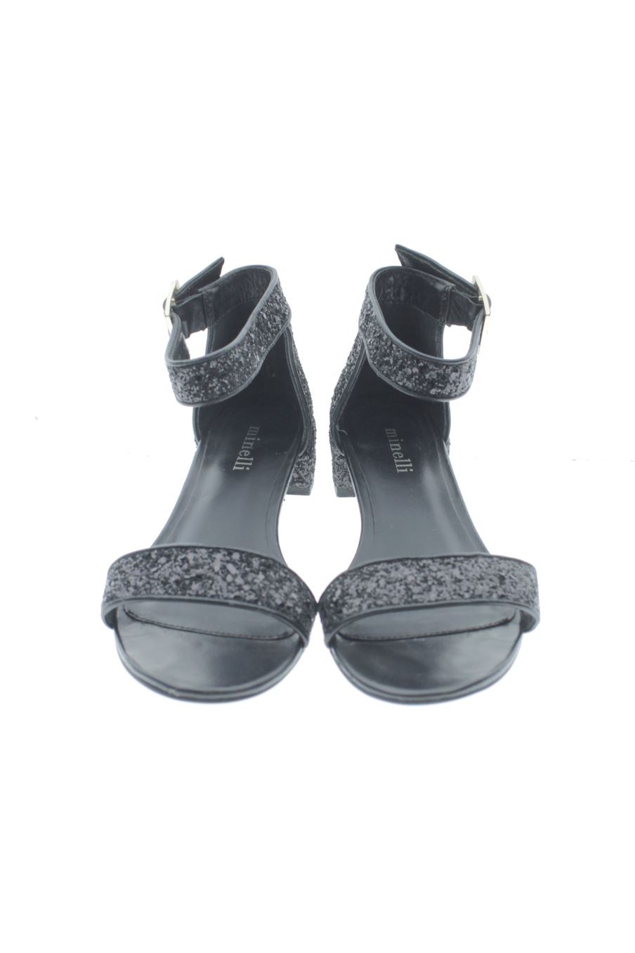 Sandalias planas de Minelli de la talla 37, de color negro de