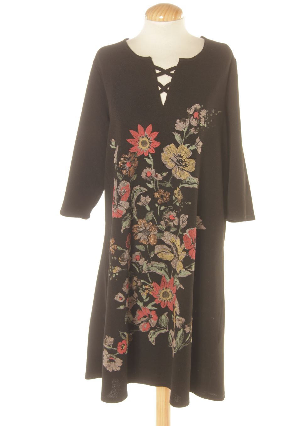 Robe casual ESTVL de la taille L, de couleur noir