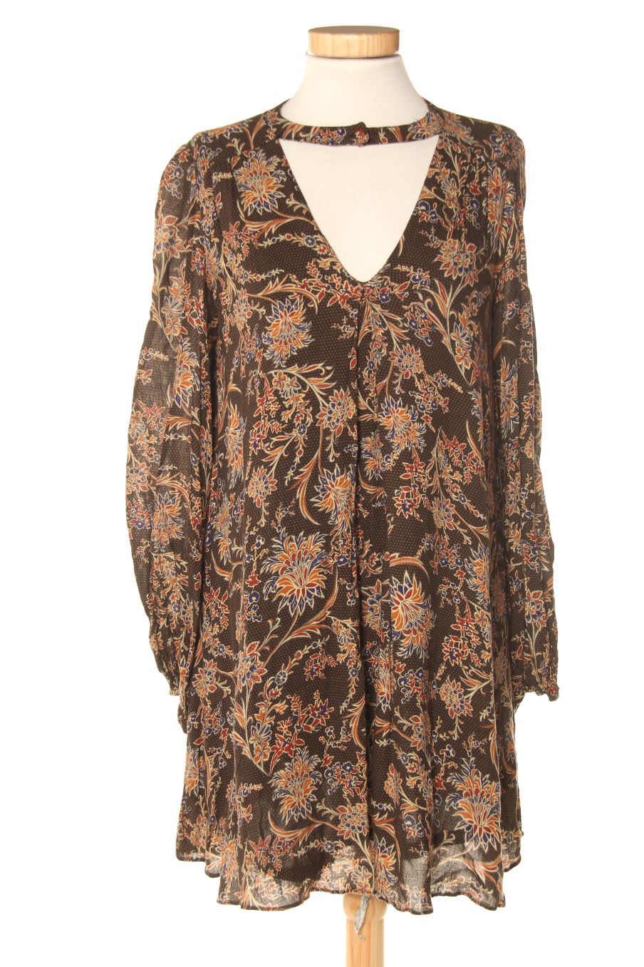 Vestido casual de Trf (ZARA) de la talla S, de color estampado