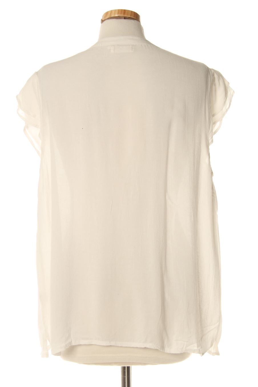 Blouse à manches courtes Amichi de la taille XL, de couleur blanc