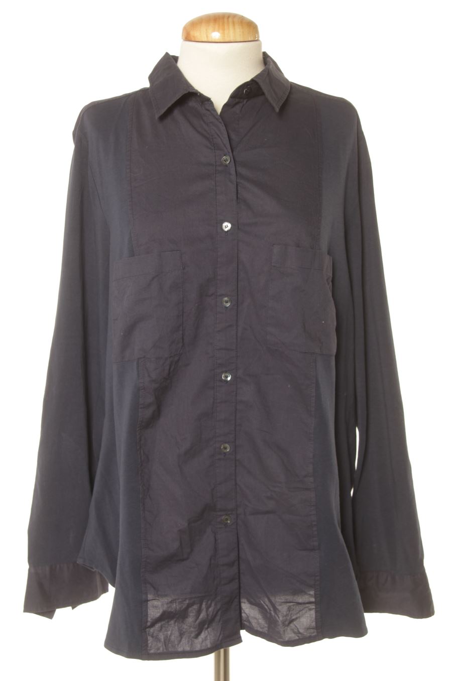 Chemise Violeta (by Mango ) de la taille L, de couleur bleu marine