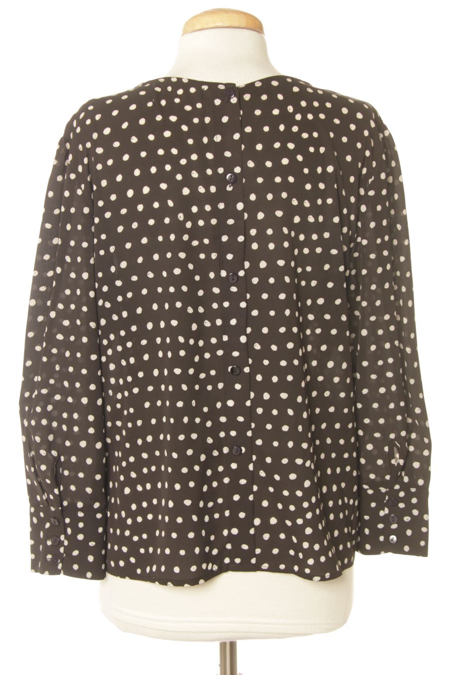 Blouse à manches longues Mulaya de la taille M, de couleur noir