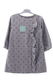 Aufwändiges Kleid 122 Coconut