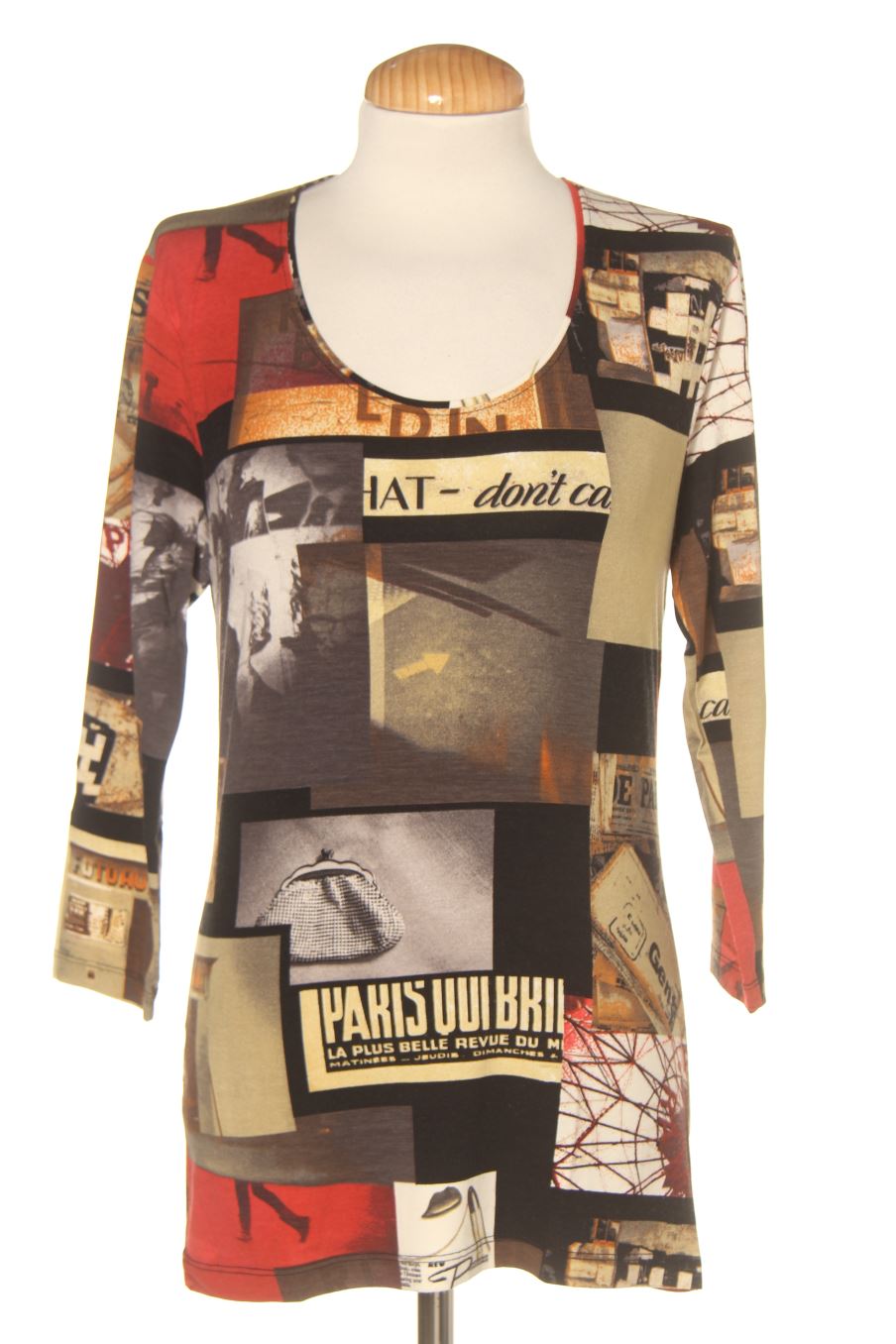 T-shirt à manches longues Punt roma de la taille S, de couleur imprimés