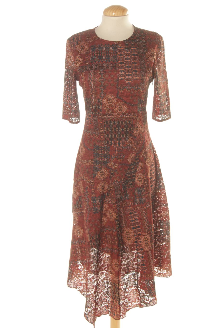 Aufwändiges Kleid von Desigual Größe S, Farbe Aufdruck, für