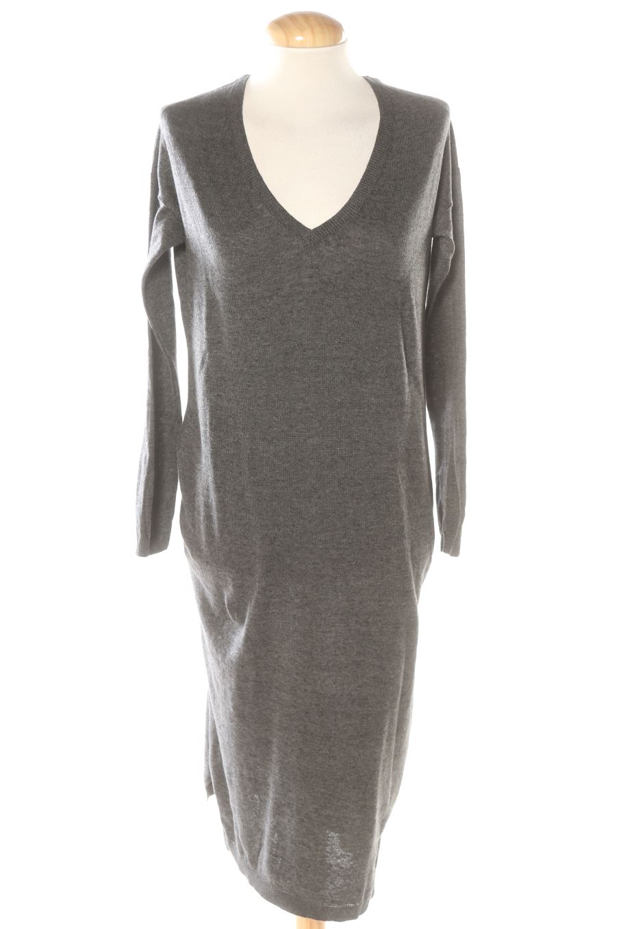 Einfaches Kleid von Bershka Größe XS, Farbe Grau, für