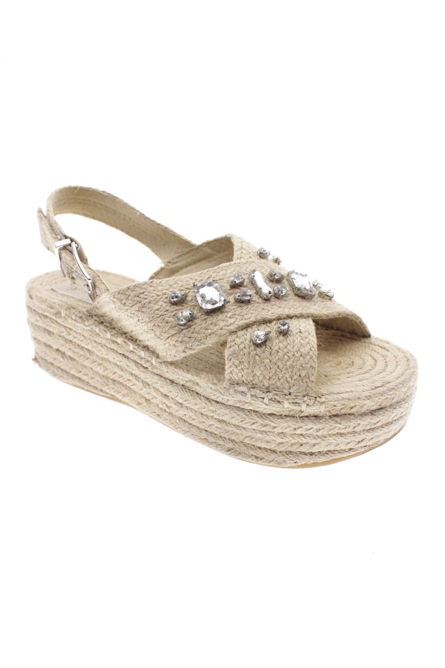Sandalias tacon de Stradivarius de la talla 36, de color marrón de