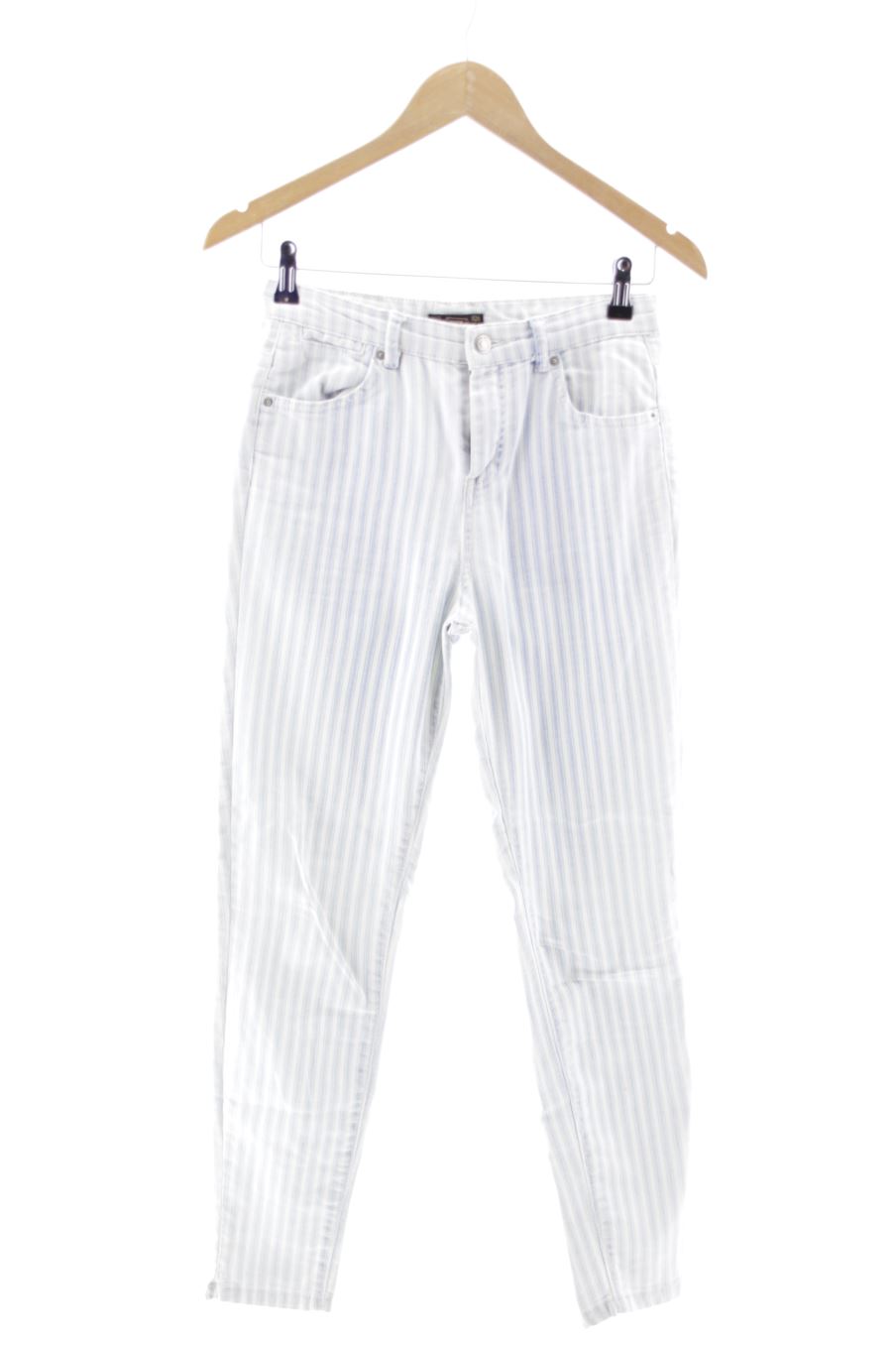 Vaqueros de Pull & Bear de la talla 36, de color rayas de ropa vaquera