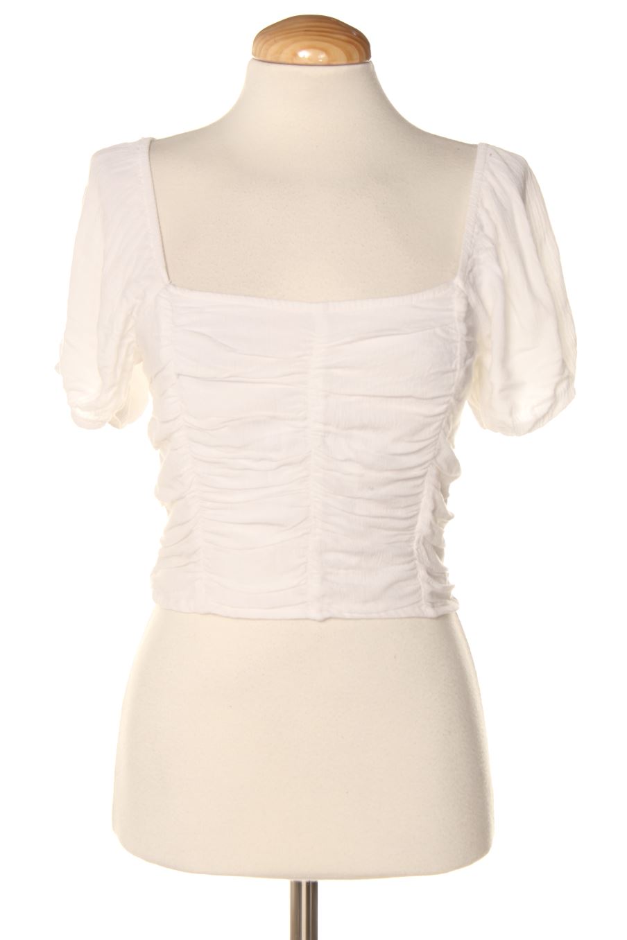 Kurzärmelige Bluse von Hollister Größe S, Farbe Weiss, für