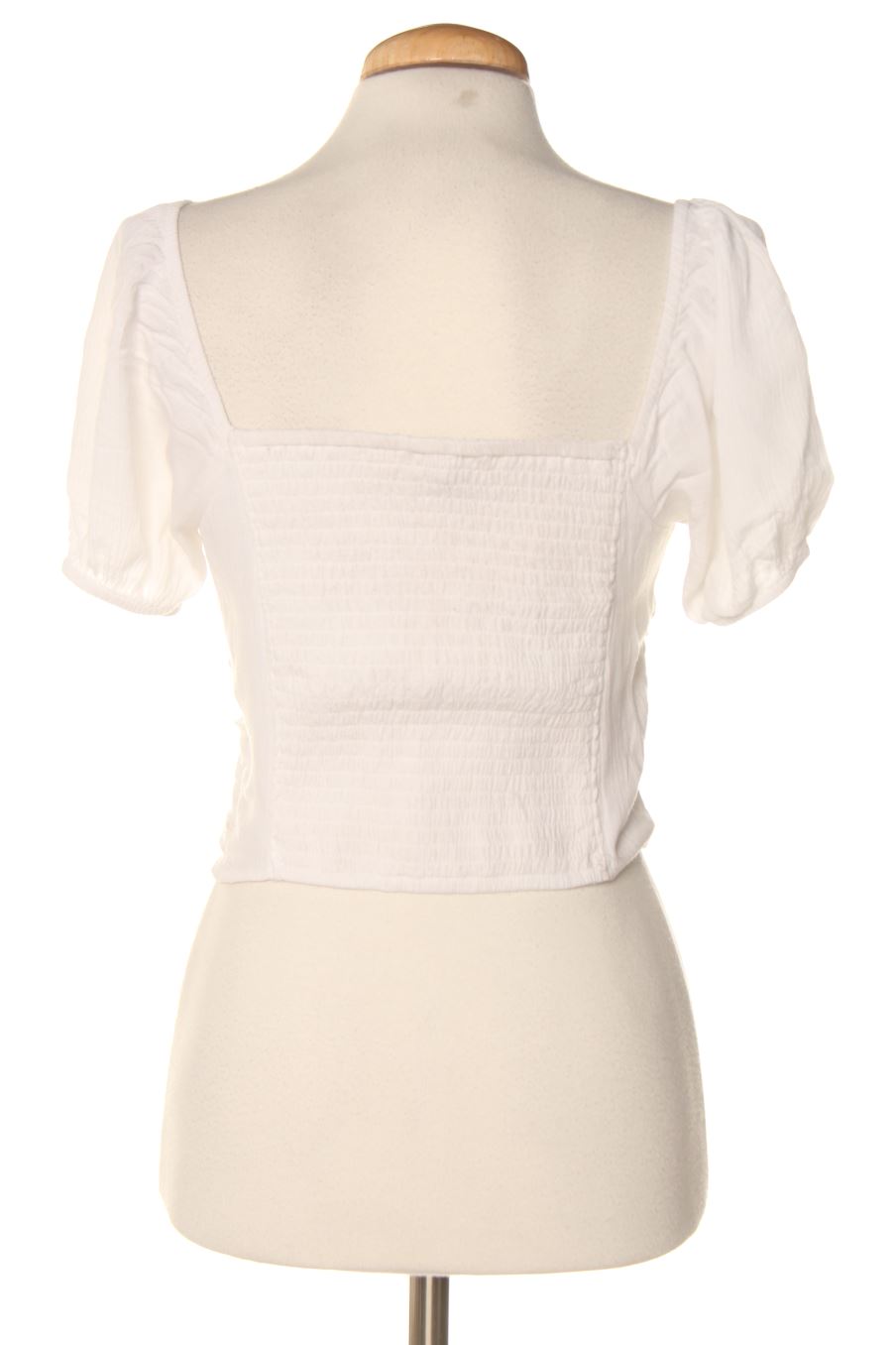 Kurzärmelige Bluse von Hollister Größe S, Farbe Weiss, für