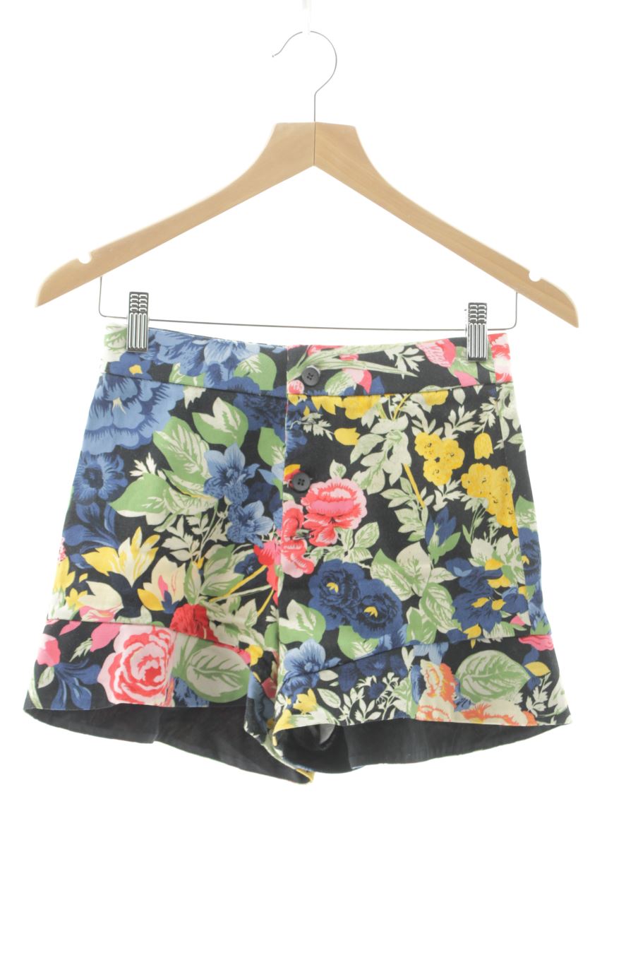 Pantalón corto de Zara de la talla XS, de color flores
