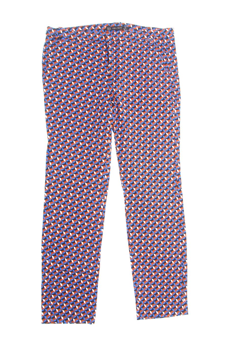 Pantalones de Zara de la talla 38, de color estampado