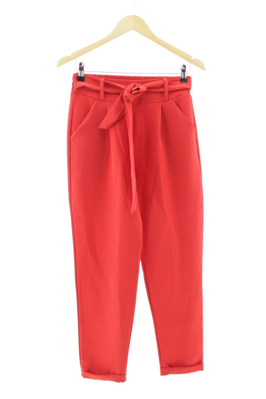 Pantalones de Made in italy de la talla S, de color rojo