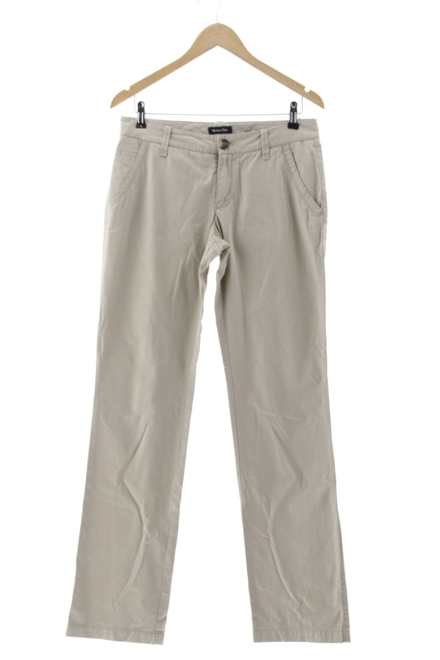 Pantalón de Massimo Dutti de la talla 38, de color beige