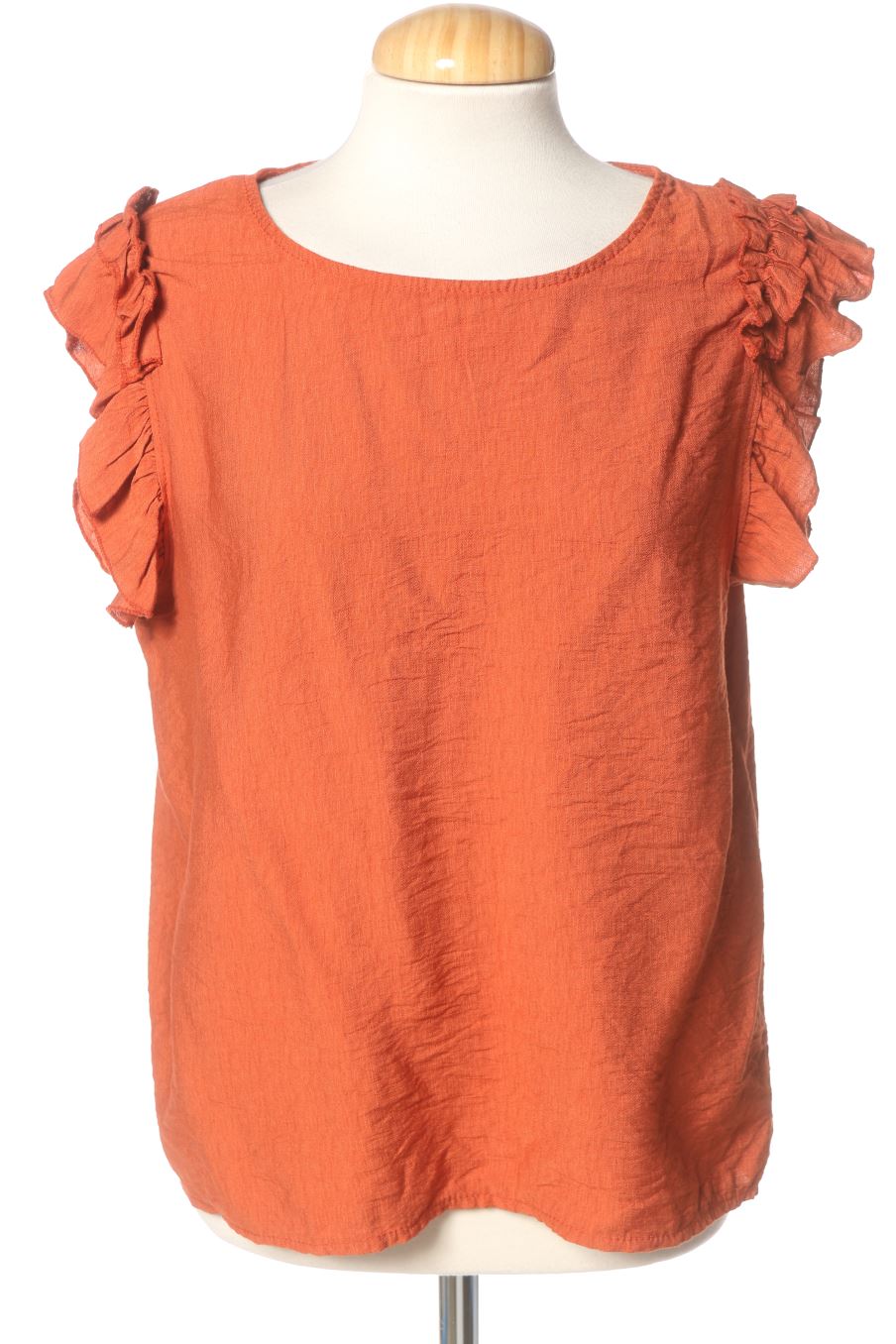 Top de Made in italy de la talla Única, de color naranja