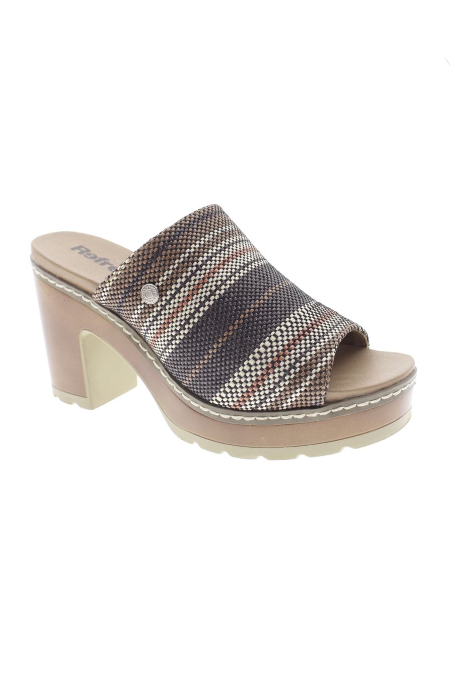 Sandalias tacon de Refresh de la talla 39, de color rayas de