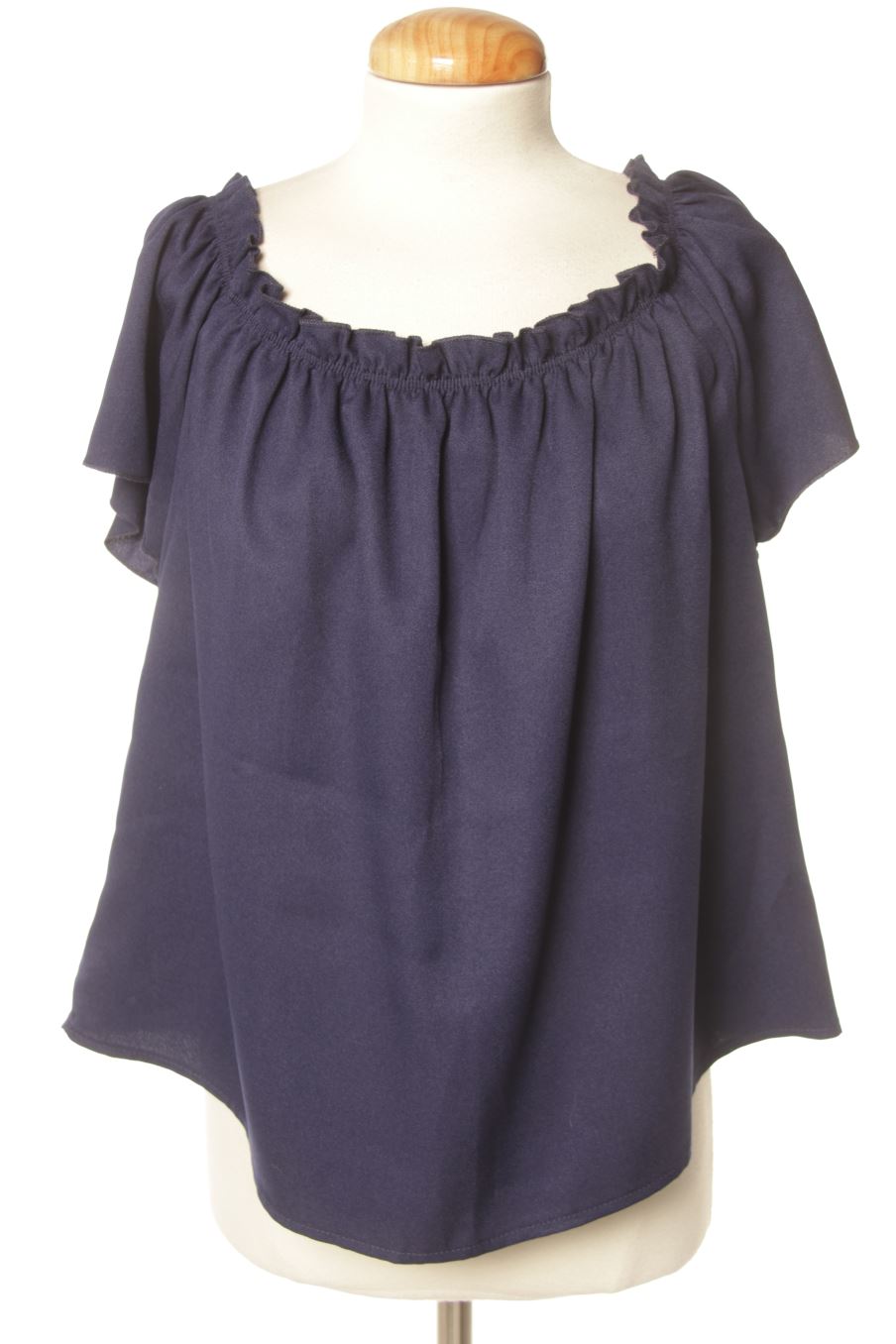 Blusa de manga corta de PERCENTIL de la talla M, de color azul marino